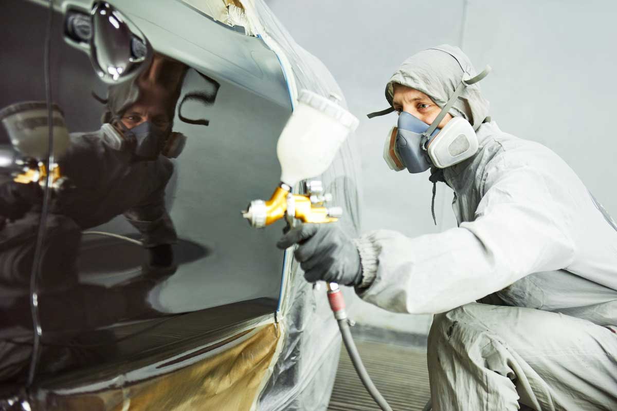 Restoring vehicle paint during collision repair service in Woodbridge, VA